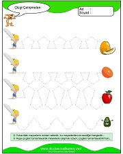 okul öncesi çizgi çalışma sayfaları